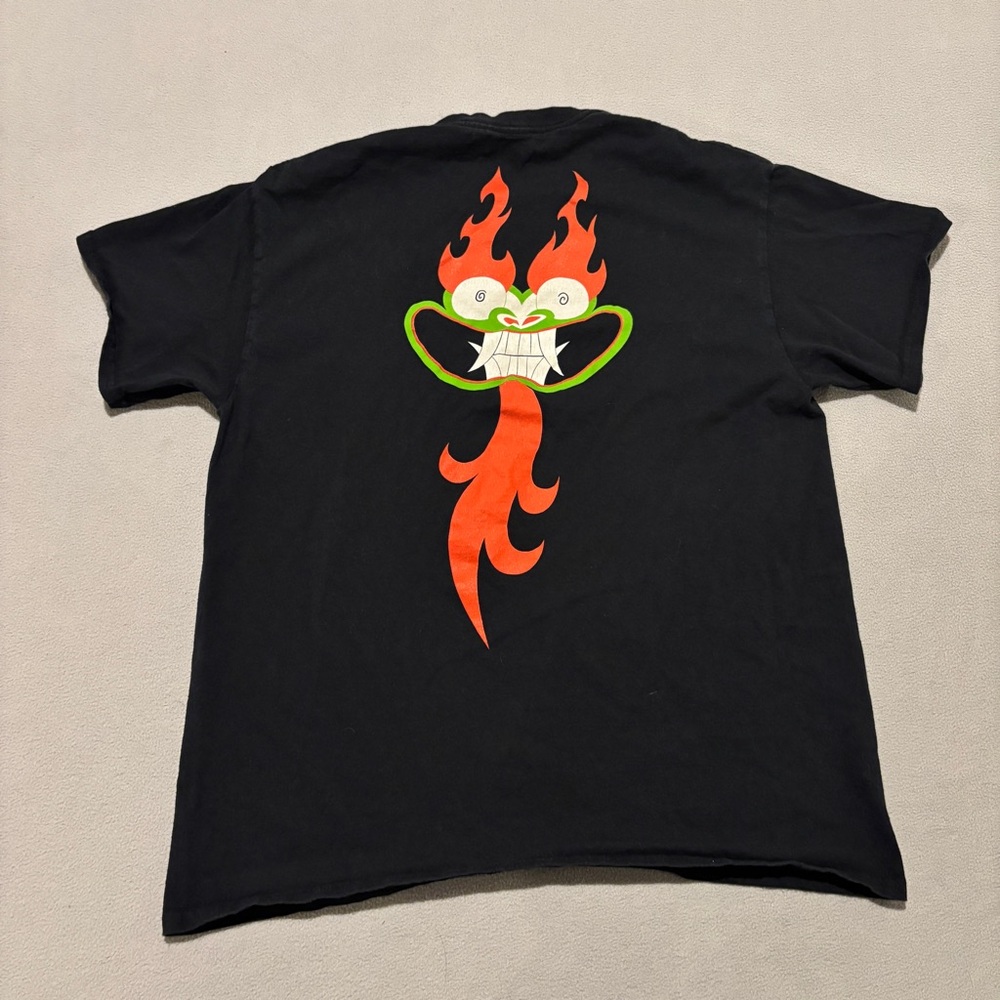 Sammurai‎ Jack T Shirts Size L Black Short Sleeves Aku Graphic Cartoon Network - Picture 5 of 5